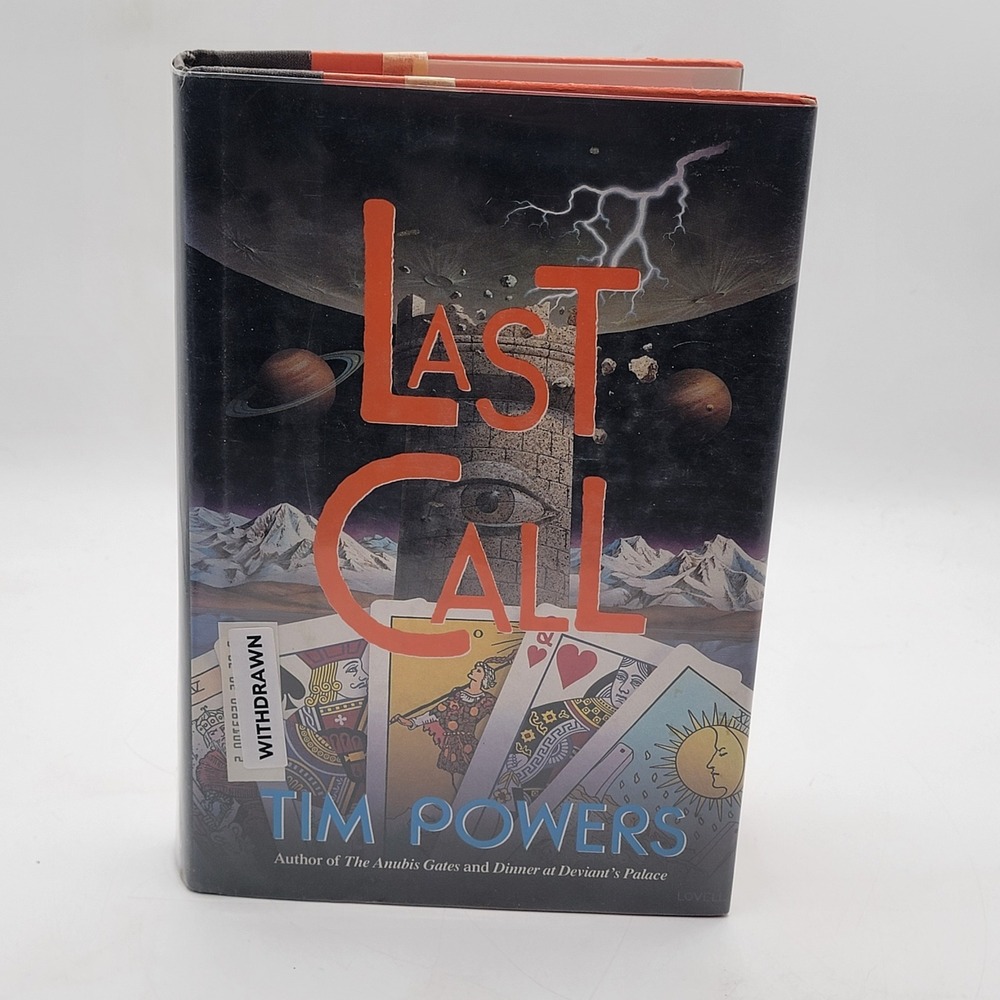 Tim Powers‎ Last Call Hardcover 1st Edition Ex-Library Dark Fantasy Tarot Good